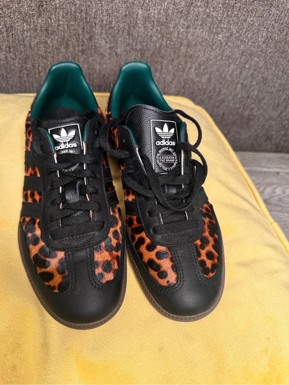 adidas Women’s Leopard Print Samba Sneakers - Picture 4 of 8